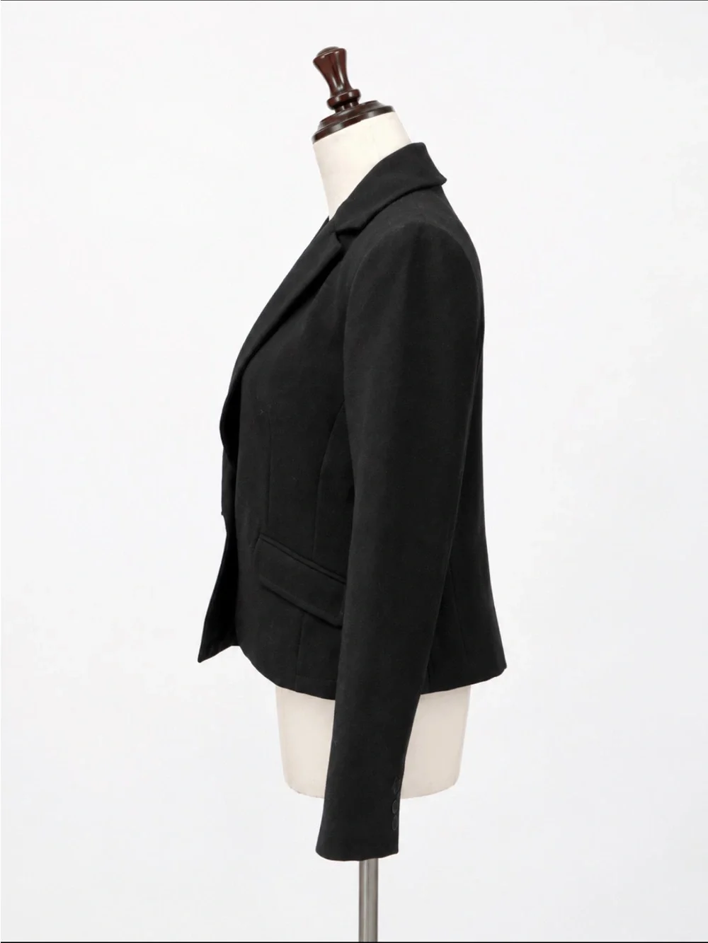 Trina Turk Black Tailored Cinched Waist Single Button Blazer Size 8
